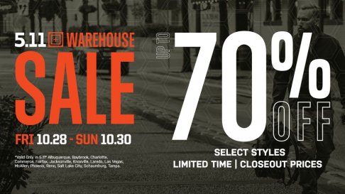 5.11 Tactical Warehouse Sale - Knoxville