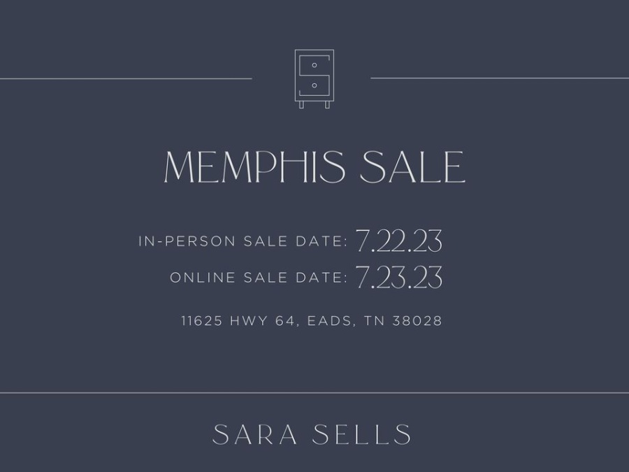 Sara Sells July Warehouse Sale - Memphis