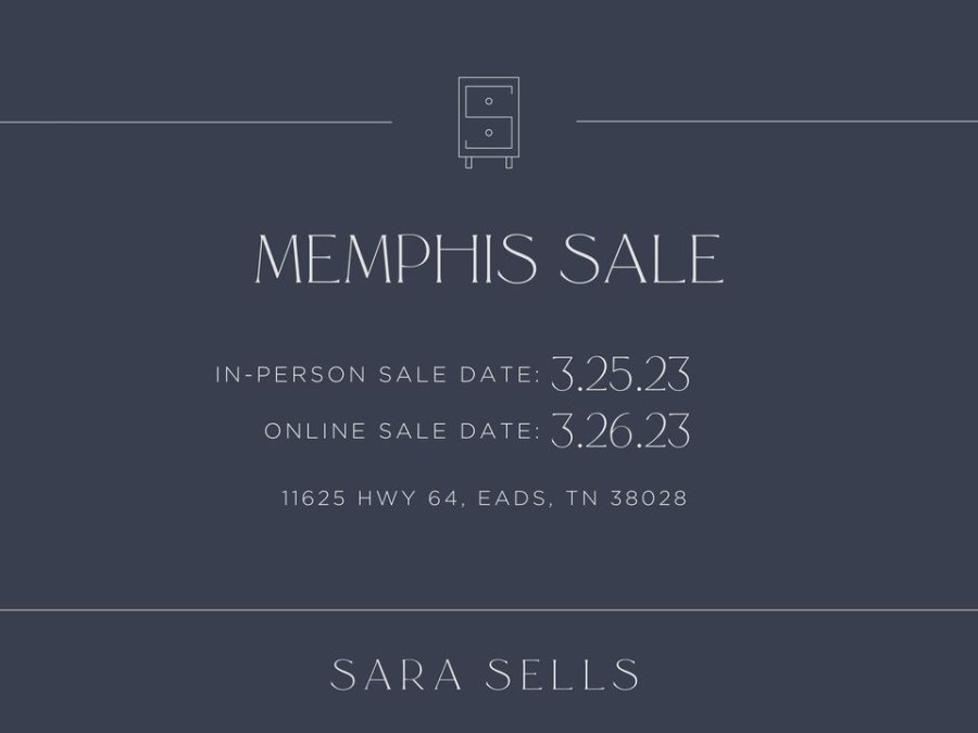 Sara Sells March Warehouse Sale - Memphis