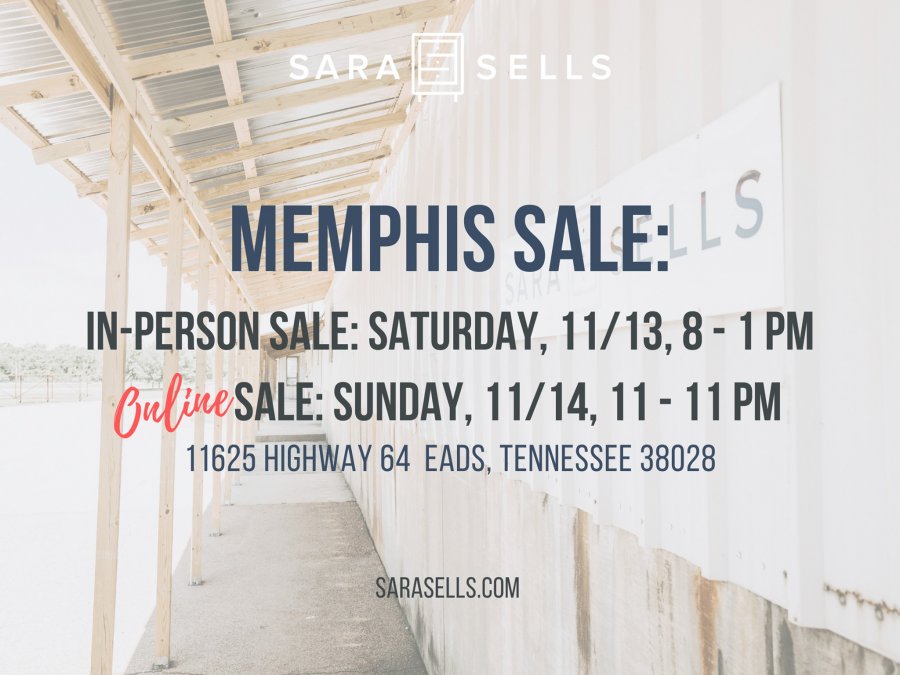 Sara Sells November Warehouse Sale - Memphis