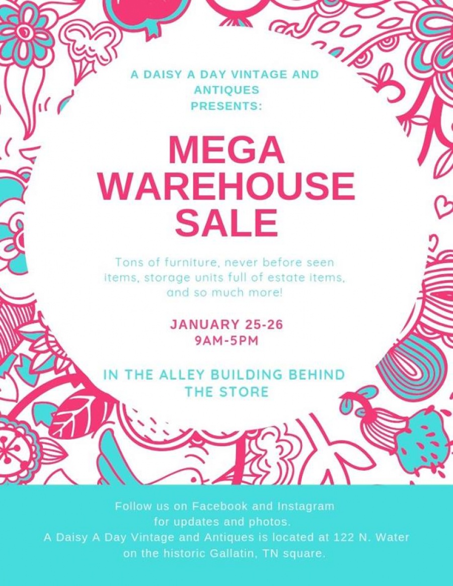 A Daisy A Day Vintage and Antique Marketplace Warehouse Sale