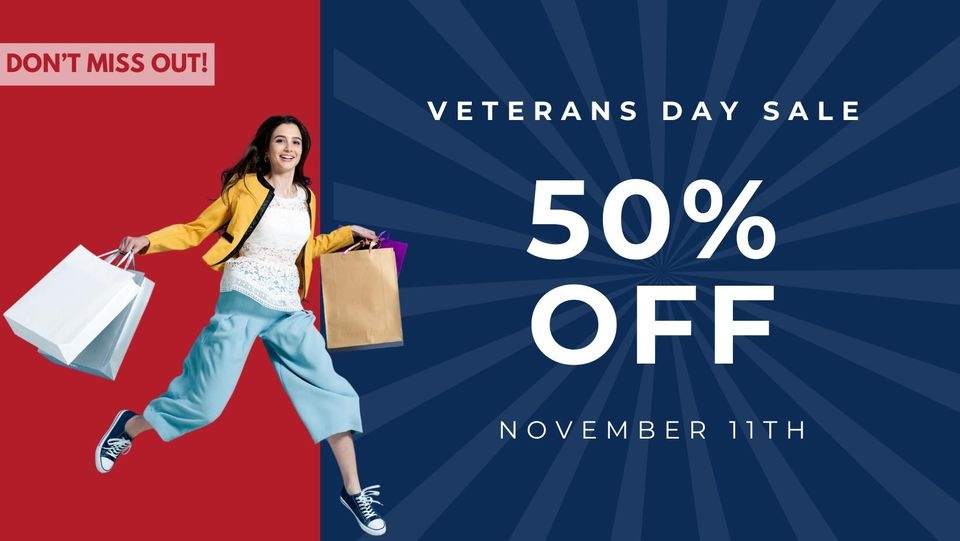 City Thrift Veterans Day Sale