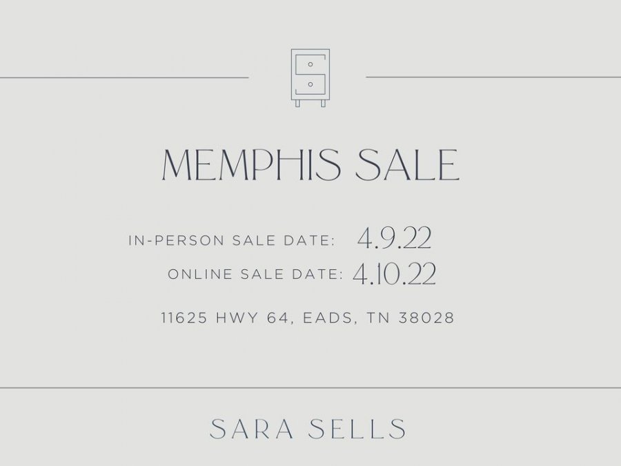 Sara Sells April Warehouse Sale - Memphis