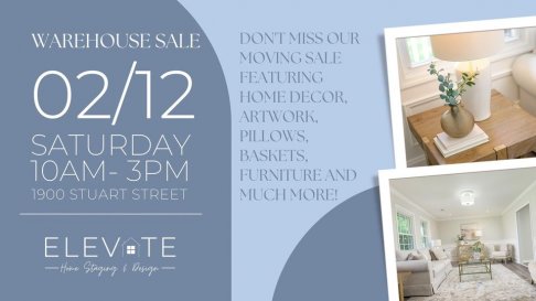 Elevate Home Staging and Design Warehouse SALE