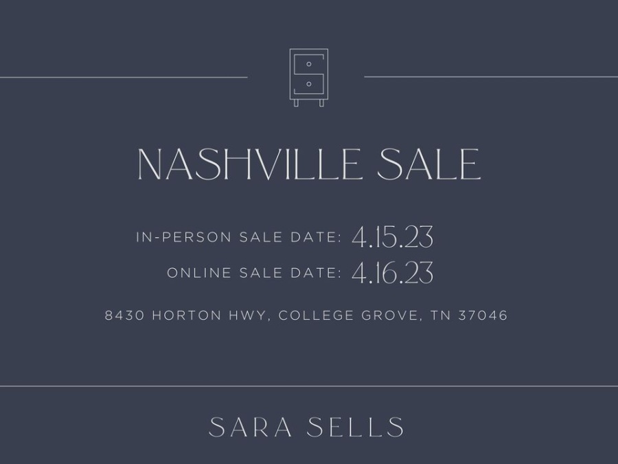 Sara Sells April Warehouse Sale - Nashville