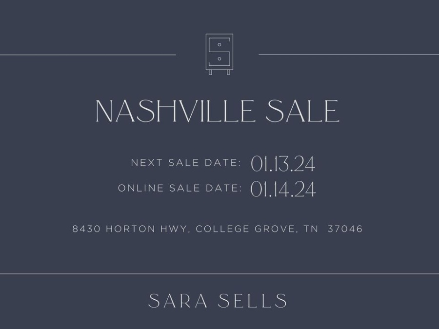 Sara Sells January Sale - Nashville