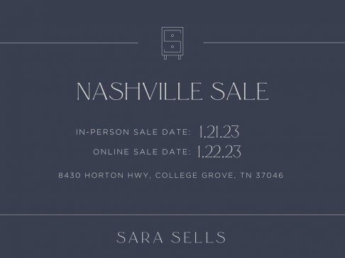 Sara Sells January Warehouse Sale - Nashville