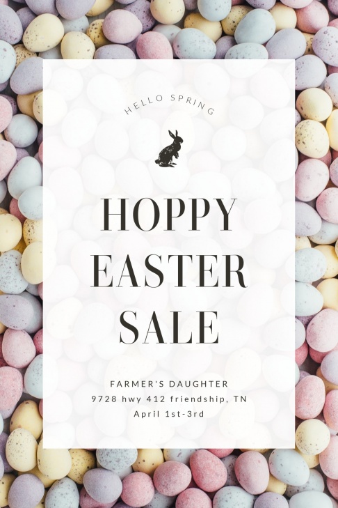Farmer's DaughterHoppy Easter Sale