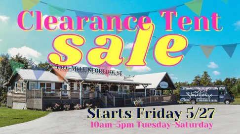 The Mill Storehouse Clearance Tent Sale