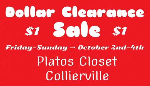 Plato's Closet - Collierville, TN Dollar Clearance Sale