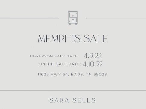Sara Sells April Warehouse Sale - Memphis