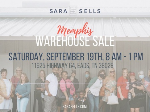 Sara Sells September Warehouse Sale - Memphis